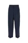 Bottega Veneta Tailored Long Trousers With Side Pockets And Zip Fastening In Blue