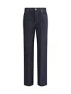 Bottega Veneta Womens Indigo Five-pockets Straight-leg High-rise Denim Jeans In Indigo