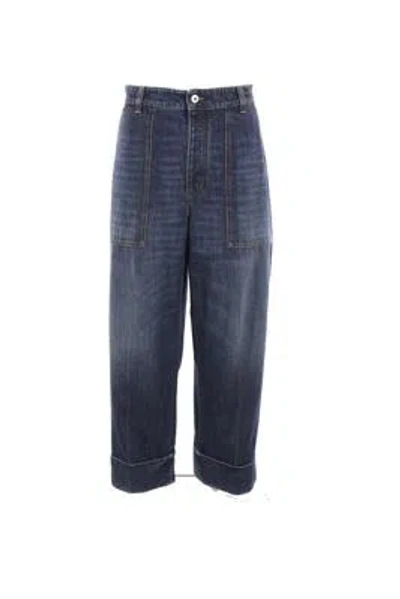 Bottega Veneta High-rise Wide-leg Jeans In Blue