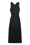 Bottega Veneta Black Jersey Long Dress