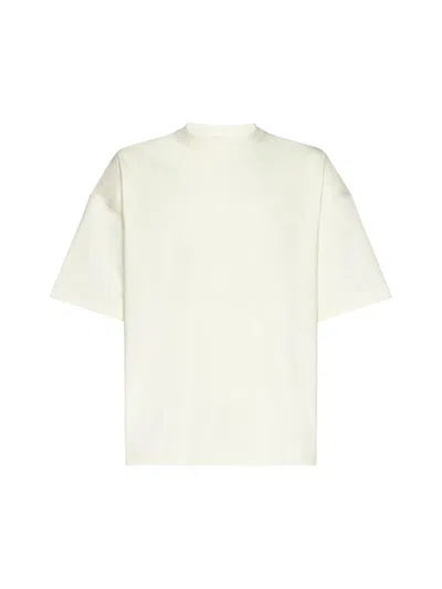 Bottega Veneta Jersey Oversized Long Sleeve T-shirt In Chalk