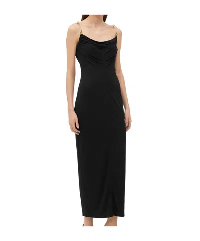 Bottega Veneta Jersey Sleeveless Dress In Black