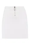 Bottega Veneta Jersey Stretch Skirt In White