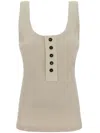 Bottega Veneta Jersey Top In Neutral