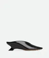Bottega Veneta Bounty Vinyl Kitten-heel Mules In Black