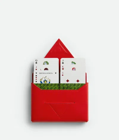 Bottega Veneta Playing Cards In Red