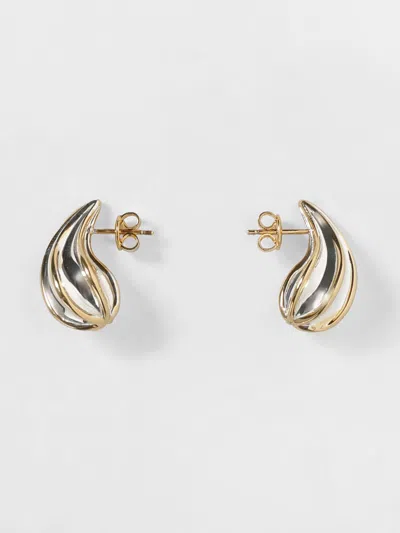 Bottega Veneta Women Silver Earrings In Gold