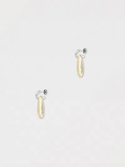 Bottega Veneta Women Ellipse Silver Earrings In Gold