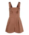 Bottega Veneta Jewelled Playsuit In Brown