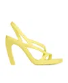 Bottega Veneta Yellow Jimbo Heeled Sandals In Yellow