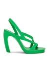 Bottega Veneta Green Jimbo Heeled Sandals In Multi