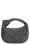 Bottega Veneta Jodie Bag In Suede In Gray