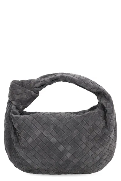 Bottega Veneta Jodie Bag In Suede In Gray