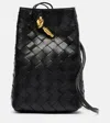 Bottega Veneta Jodie Intrecciato Mini Leather Shoulder Bag In Black