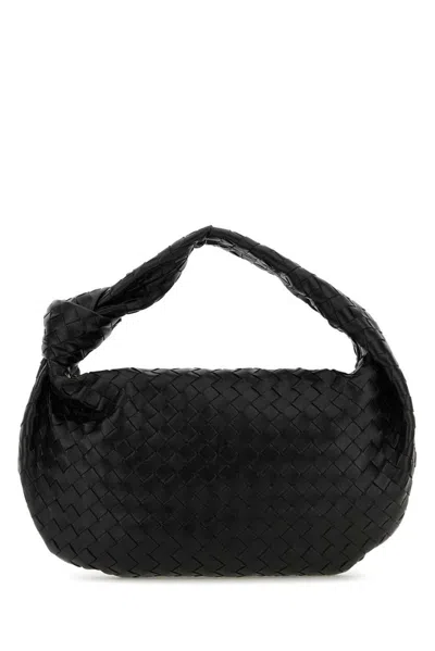 Bottega Veneta Jodie Intrecciato Small Shoulder Bag In Black