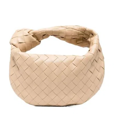 Bottega Veneta Womens Jodie Mini Leather Top-handle Bag Ecru-gold In Neutral