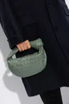 Bottega Veneta Jodie Mini Intrecciato Knot Hobo Bag In Green