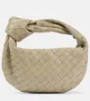 Bottega Veneta Jodie Mini Intrecciato Leather Shoulder Bag In Sand