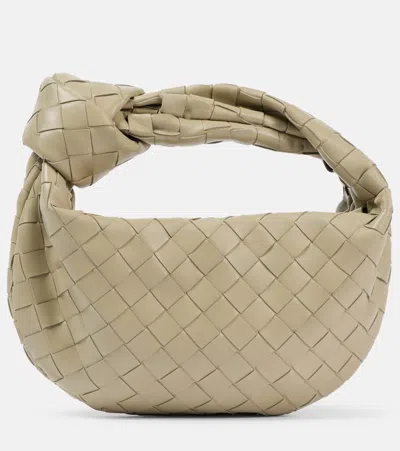 Bottega Veneta Jodie Mini Intrecciato Leather Shoulder Bag In Sand