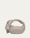 Bottega Veneta Womens Camel-black-m Brass Jodie Striped Leather Shoulder Bag