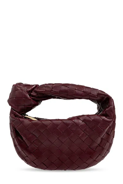 Bottega Veneta Jodie Mini Tote Bag In Burgundy
