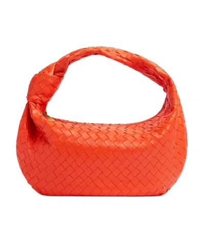Bottega Veneta Jodie Shoulder Bag In Red