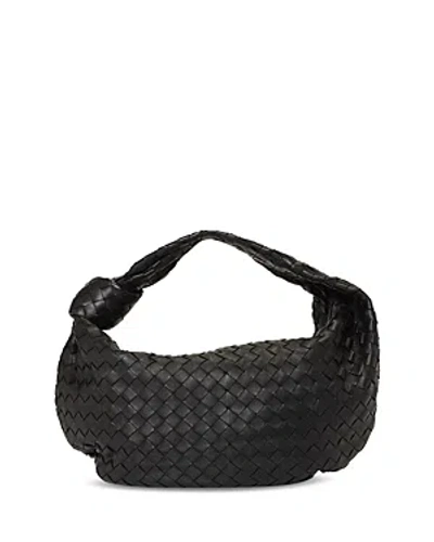 BOTTEGA VENETA SMALL JODIE INTRECCIATO LEATHER TOP HANDLE BAG