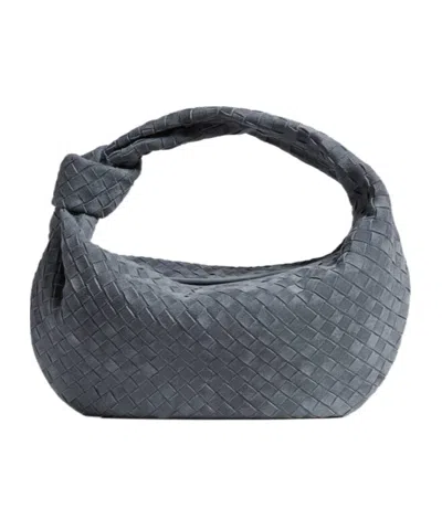 Bottega Veneta Jodie Tote Bag In Gray