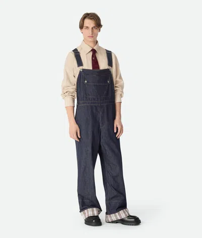 Bottega Veneta Jumpsuit Aus Denim Mit Indigo-waschung In Purple