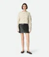 Bottega Veneta Leather Skirt In Black