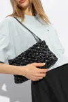 Bottega Veneta Kalimero Cha-cha Leather Shoulder Bag In Black