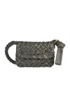 Bottega Veneta Small Kalimero Leather Shoulder Bag In Black
