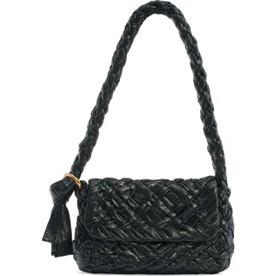 BOTTEGA VENETA BOTTEGA VENETA KALIMERO INTRECCIATO LEATHER SHOULDER BAG