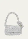 Bottega Veneta Kalimero Shoulder Bag In 9233 Bone-m Brass