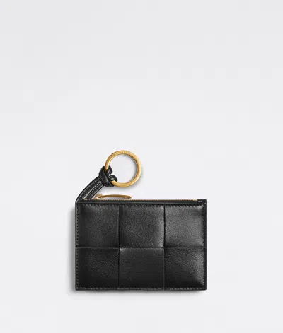 Bottega Veneta Key Pouch In Black