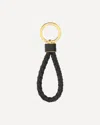Bottega Veneta Intrecciato Leather And Gold-tone Keyring