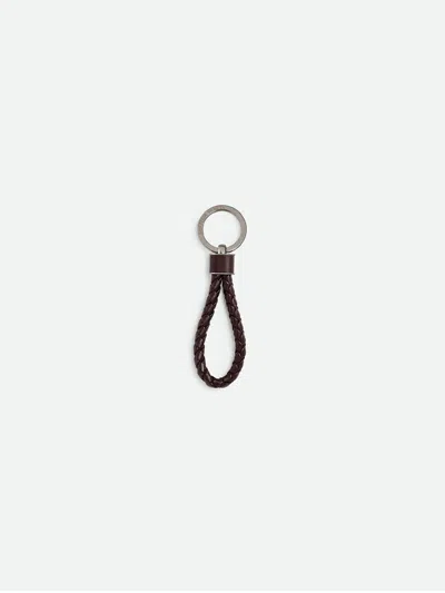 Bottega Veneta Intertwining Keychain In Brown