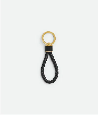 Bottega Veneta Keychain Weave In Black