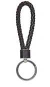 Bottega Veneta Intreccio Leather Keychain