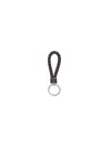 Bottega Veneta Intrecciato Leather Keyring In Brown