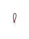 Bottega Veneta Intrecciato Keyring In Red