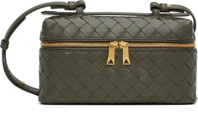 Bottega Veneta Khaki 'bang Bang' Bag In Red