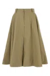 Bottega Veneta Women Khaki Cotton Skirt