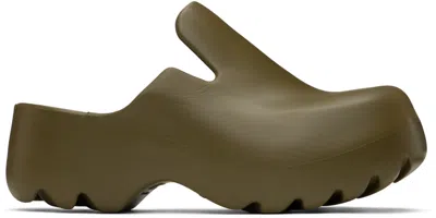 Bottega Veneta Khaki Flash Clog In 3684 Liana