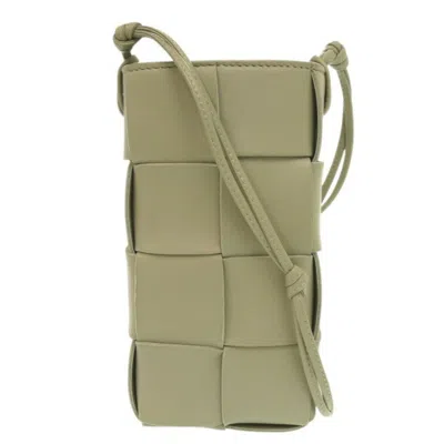 Pre-owned Bottega Veneta Khaki Leather Pouch Shoulder Bag ()