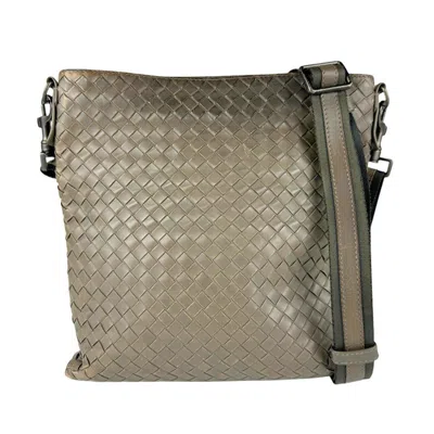 Pre-owned Bottega Veneta Khaki Leather Shoulder Bag ()