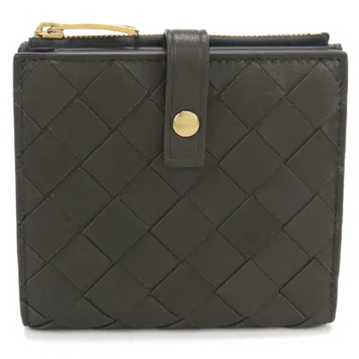 Pre-owned Bottega Veneta Khaki Leather Wallet (bi-fold) () In Brown