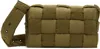 Bottega Veneta Maxi Padded Crossbody Bag In 2877-mud-silver