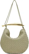 Bottega Veneta Medium Sardine Leather Shoulder Bag In 2929 Travertine Muse