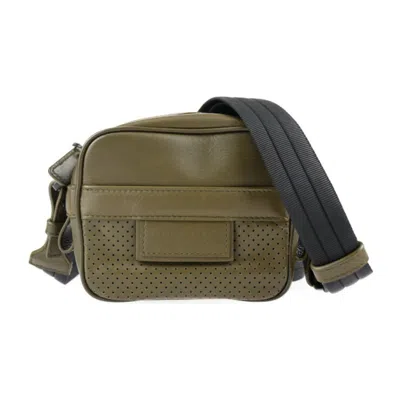 Pre-owned Bottega Veneta Khaki Olive Leather Pochette Shoulder Bag () In Khaki, Olive